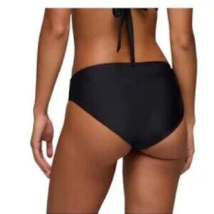 NWT Prana Women’s M Black Summer Waves Black Bikini Bottoms Swimwear Beach